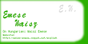 emese waisz business card